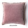 Fabric cushions - PIP 50/50 cm stonewashed velvet cushion - ML FABRICS