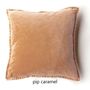 Fabric cushions - PIP 70/70 cm stonewashed velvet cushion - ML FABRICS