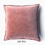 Fabric cushions - PIP 70/70 cm stonewashed velvet cushion - ML FABRICS