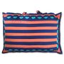 Comforters and pillows - Rectangle Bright pinQ Stripe cushion/pillow. - INTEARYORS