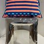 Comforters and pillows - Rectangle Bright pinQ Stripe cushion/pillow. - INTEARYORS