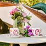 Everyday plates - Athenee Two Tone Pink Peacock Coffee or Tea Cup - THEMIS Z