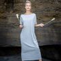 Apparel - Large T-shirt dress with rope belt - MON ANGE LOUISE