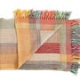 Throw blankets - Multi Stripe Plaid Orange - ML FABRICS