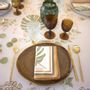 Table linen - Agapanthes tablecloth sand - BEAUVILLÉ