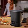 Meubles de cuisines  - Composteur de jardin - BOKASHI ORGANKO ESSENTIAL + BASE (noir) en plastique recyclé - PLASTIKA SKAZA - EXCEEDING EXPECTATIONS