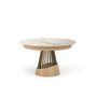 Dining Tables - Soleil Round Dining Table - ZAGAS FURNITURE