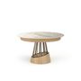 Dining Tables - Soleil Round Stainless Steel Dining Table - ZAGAS FURNITURE