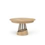 Dining Tables - Soleil Round Stainless Steel Dining Table - ZAGAS FURNITURE