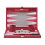 Petite maroquinerie - Backgammon Framboise - Cuir Vegan Alligator - Medium - VIDO LUXURY BOARD GAMES