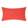 Fabric cushions - Housse de coussin 100% lin 30x50cm - Motif ARRASTA PÉ couleur rouge TERRA - SABIÁ DESIGN