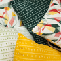 Coussins textile - Housse de coussin 100% lin 45x45cm Motif -ARRASTA PÉ couleur vert AMAZÔNIA - SABIÁ DESIGN