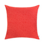 Fabric cushions - Housse de coussin 100% lin 80x80cm - Motif ARRASTA PÉ couleur rouge TERRA - SABIÁ DESIGN