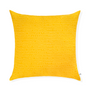 Fabric cushions - Housse de coussin 100% lin 80x80 - Motif ARRASTA PÉ couleur jaune ABACAXI - SABIÁ DESIGN