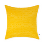 Coussins textile - Housse de coussin 100% lin 45x45 - Motif ARRASTA PÉ couleur jaune ABACAXI - SABIÁ DESIGN