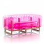 Sofas - YOMI| Pink sofa - Wooden frame - MOJOW