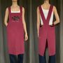 Homewear - 100% linen Japanese apron with original screen printing - SAGUITA