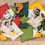 Fabric cushions - 100% linen cushion cover 80x80cm - RECANTO pattern - SABIÁ DESIGN