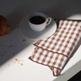 Linge de table textile - Serviettes de table vichy en lin et coton (lot de 2) - LES PENSIONNAIRES