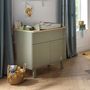 Chests of drawers - Eleonore Khaki 1-Drawer 2-Door Chest of Drawers - SAUTHON
