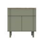 Chests of drawers - Eleonore Khaki 1-Drawer 2-Door Chest of Drawers - SAUTHON