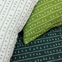 Coussins textile - Housse de coussin 100% lin 30x50 - Motif ARRASTA PÉ couleur vert ABACATE - SABIÁ DESIGN
