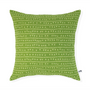 Coussins textile - Housse de coussin 100% lin 45x45cm Motif ARRASTA PÉ couleur vert ABACATE - SABIÁ DESIGN