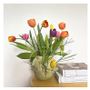 Vases - tulip vase green/yellow - NOMADIC CLAY DESIGN STUDIO