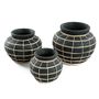 Vases - The Belly Vase - Black Natural - L - BAZAR BIZAR - COASTAL LIVING