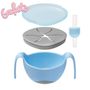 Children's mealtime - 3 in 1 kids bowl with removable straw system and snack lid - 6 months+ - BABIREVA