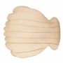 Deck chairs - XL floating shell/raffia effect outdoor ottoman - MX HOME