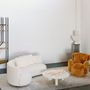 Fauteuils - Fauteuil Greenapple, fauteuil Grass, fausse fourrure orange, fabriqué à la main au Portugal - GREENAPPLE DESIGN INTERIORS