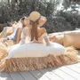 Deck chairs - XL Greek eye with raffia fringes - MX HOME