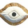 Transats - Oeil grec XL avec franges en raphia - MX HOME