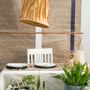 Hanging lights - Stitched Washable Paper Lamps (Orange) - INDIGENOUS
