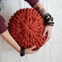 Design objects - chunky knit pouf big cotton - PANAPUFA