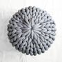 Design objects - chunky knit pouf big cotton - PANAPUFA