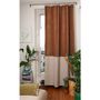 Curtains and window coverings - Cotton Velvet and Linen Duo Curtain - EN FIL D'INDIENNE...