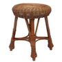 Chairs for hospitalities & contracts - Outdoor Rattan stool boho rustic interior - PANAPUFA