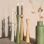 Candlesticks and candle holders - Kinta’s colored wood & arch candleholders - KINTA