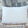 Fabric cushions - FORTUNA 2 Velvet, Silk and Linen Pillow Covers 35x50 cm - EN FIL D'INDIENNE...