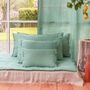 Fabric cushions - ETAMINE 2 Washed Linen Pillow Covers 30x45 cm - EN FIL D'INDIENNE...