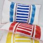 Fabric cushions - Small padded cushion hand painted Starfish - BACIO DEL MARINAIO
