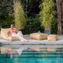 Transats - Bain de soleil flottant effet raphia - MX HOME