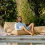 Transats - Bain de soleil flottant effet raphia - MX HOME