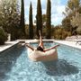 Transats - Bain de soleil flottant effet raphia - MX HOME