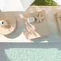 Deck chairs - 2 seater sun lounger bed with raffia effect - MX HOME