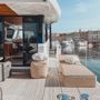 Deck chairs - 1-seater raffia effect sun lounger - MX HOME