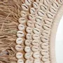 Mirrors - The Raffia Cowrie Mirror - Natural White - BAZAR BIZAR LIVING