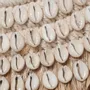 Mirrors - The Raffia Cowrie Mirror - Natural White - BAZAR BIZAR LIVING